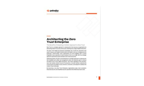 Architecting the Zero Trust Enterprise