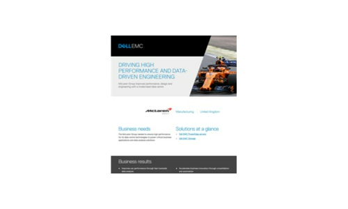 McLaren: Driving high performance and data driven engineering