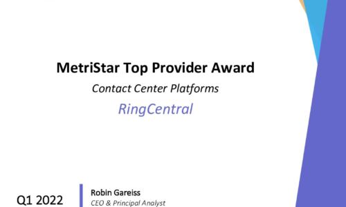 MetriStar Top Provider Award Contact Center Platforms