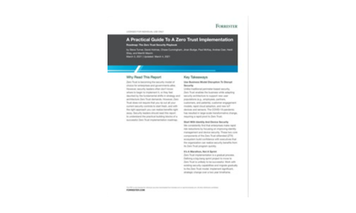 Practical Guide To A Zero Trust Implementation