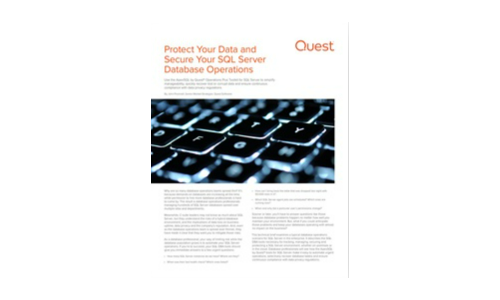 Protect your Data and Secure your SQL Server Database Operations