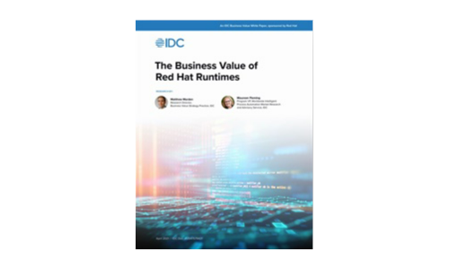 The Business Value of Red Hat Runtimes